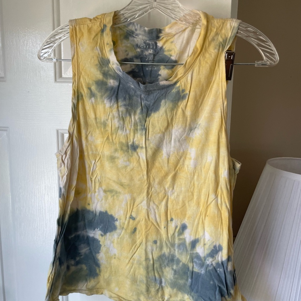 Carbon38 Yellow/Blue Tank Top